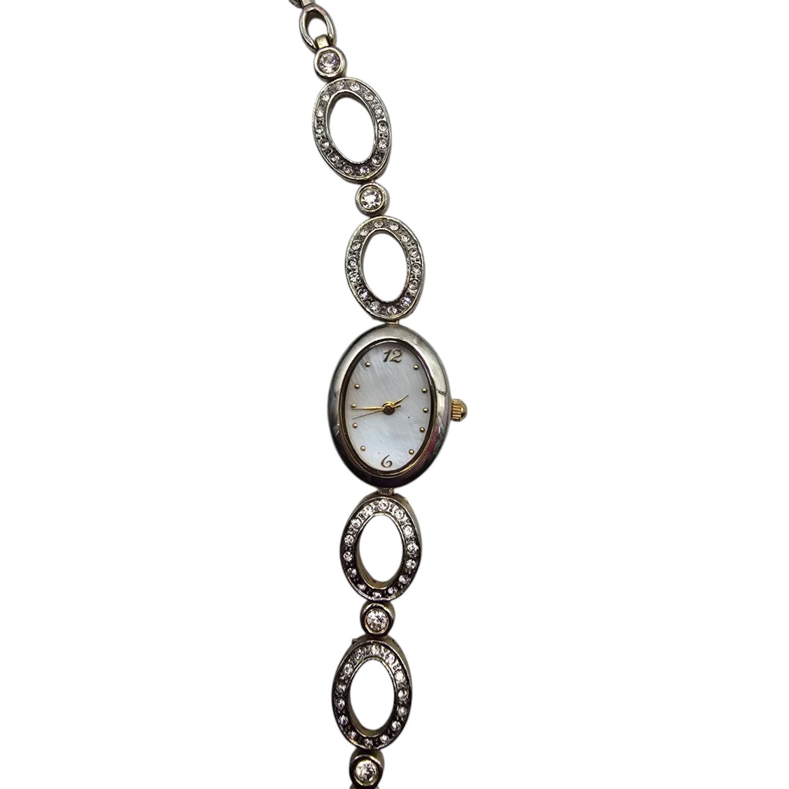 Christian Benet Watch Womens Gold Toned Bracelet Band Analog Rhinestones Crystal